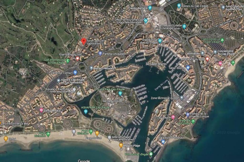 Cap D'agde - Piscine - Parking Privé - Richelieu - Golf *
